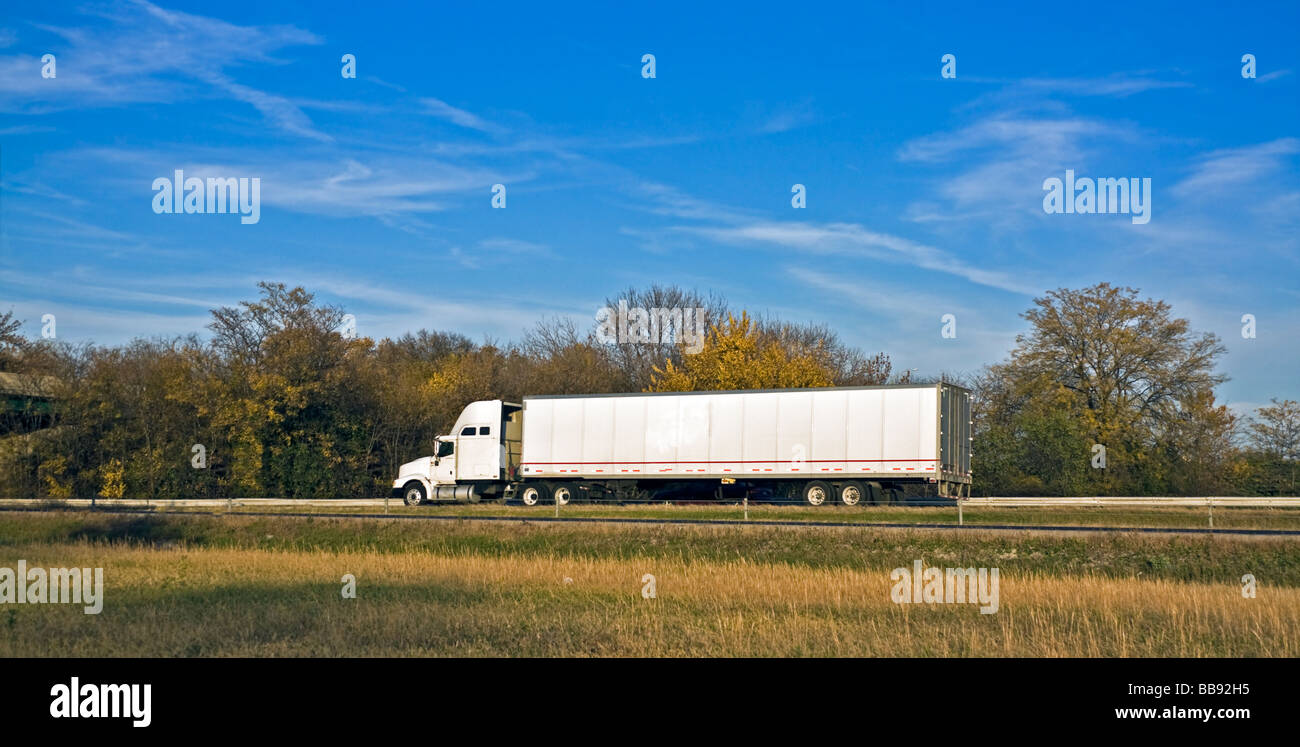 Camion semi Foto Stock