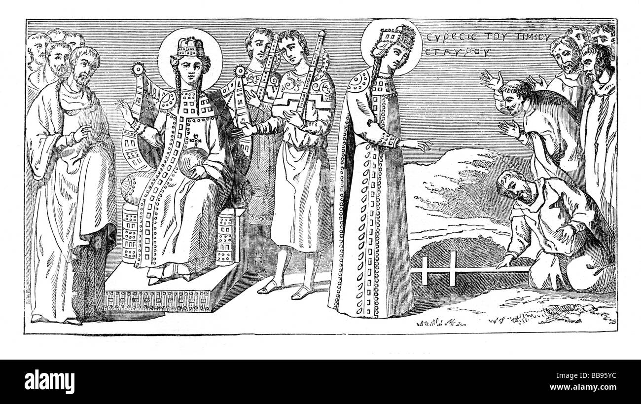 Saint Helena alla scoperta della Vera Croce Foto Stock