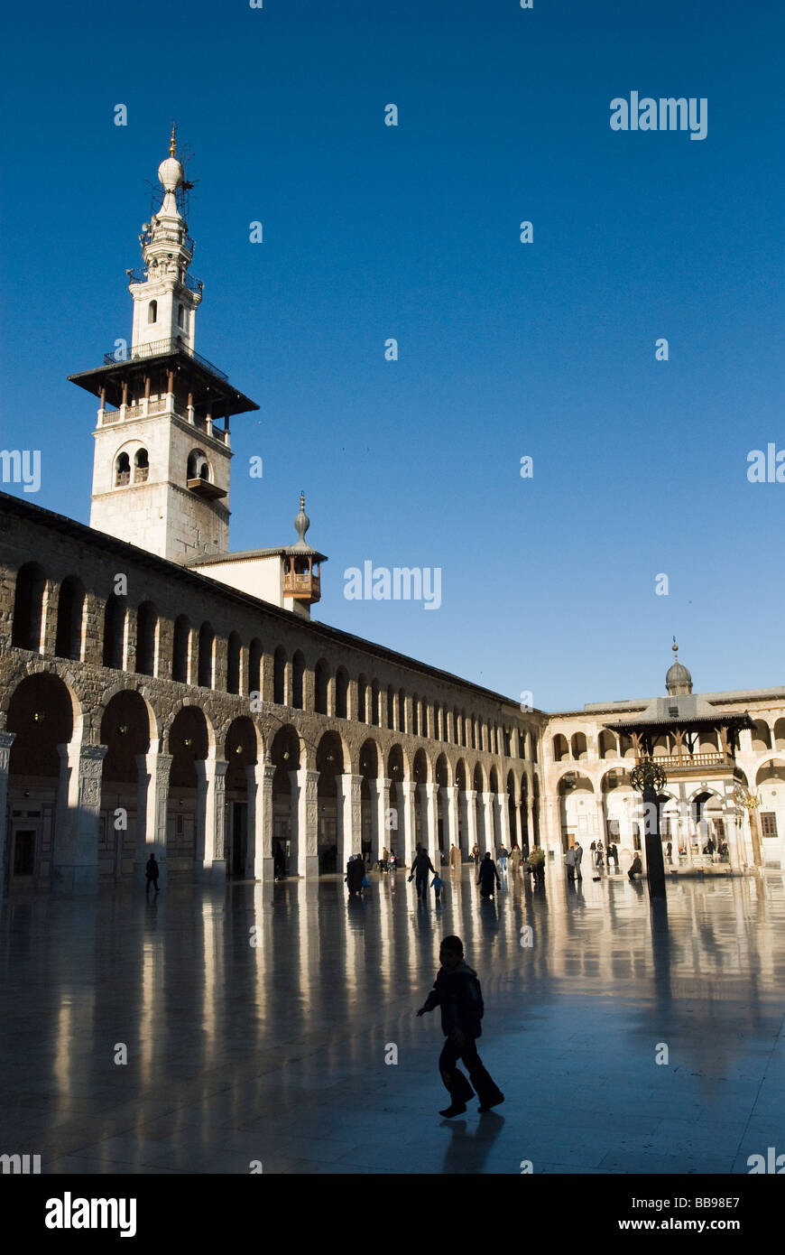 La Moschea Ummayad a Damasco in Siria Foto Stock