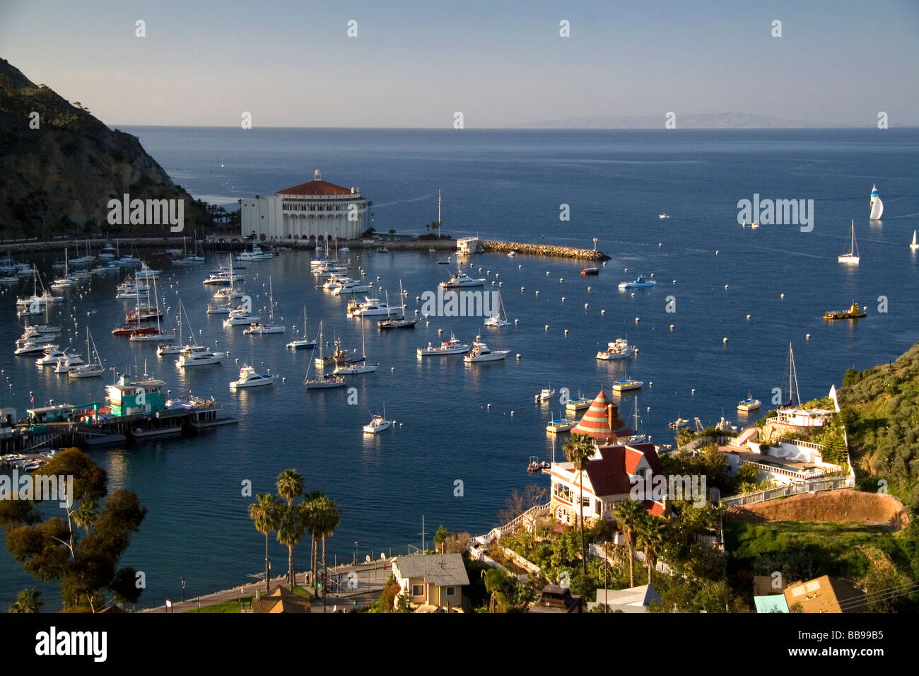 Il casinò di Catalina e Avalon Harbour sulla isola Catalina California USA Foto Stock