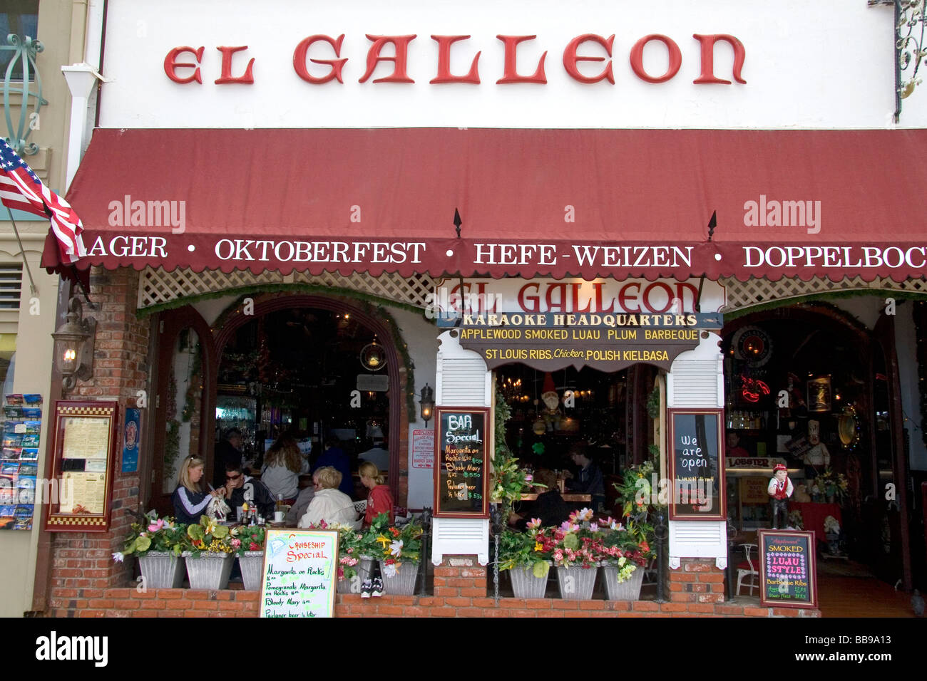 El Galeone Ristorante nella città di Avalon sull isola Catalina California USA Foto Stock