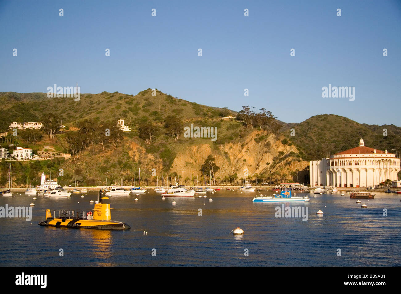 Il casinò di Catalina e Avalon Harbour sulla isola Catalina California USA Foto Stock