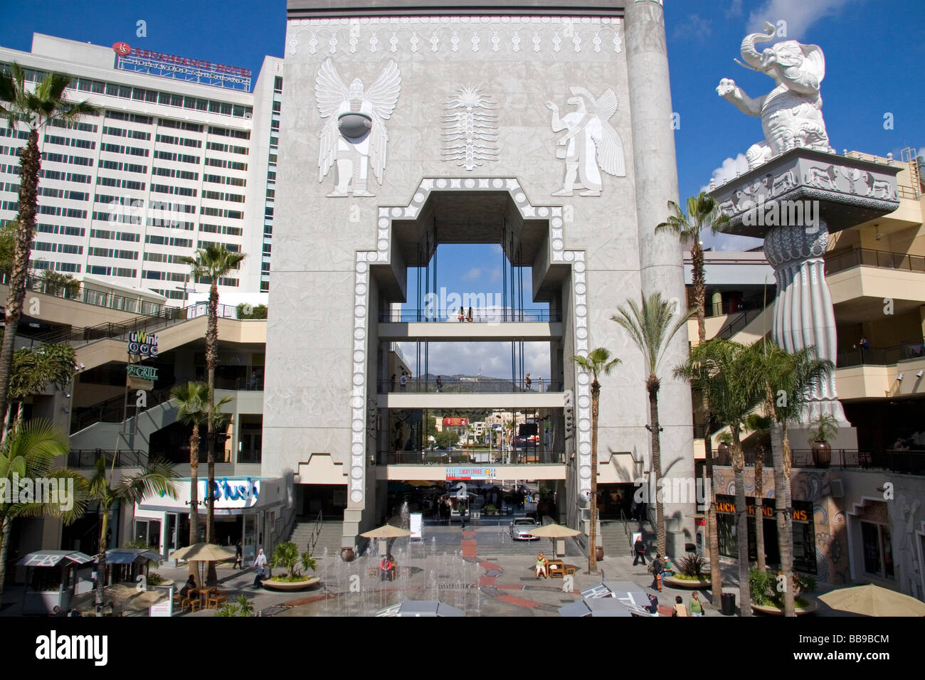 Hollywood e Highland Center in Hollywood Los Angeles California USA Foto Stock