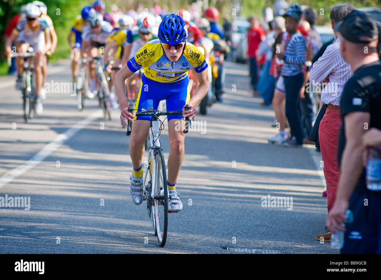 ciclismo juniores Foto Stock