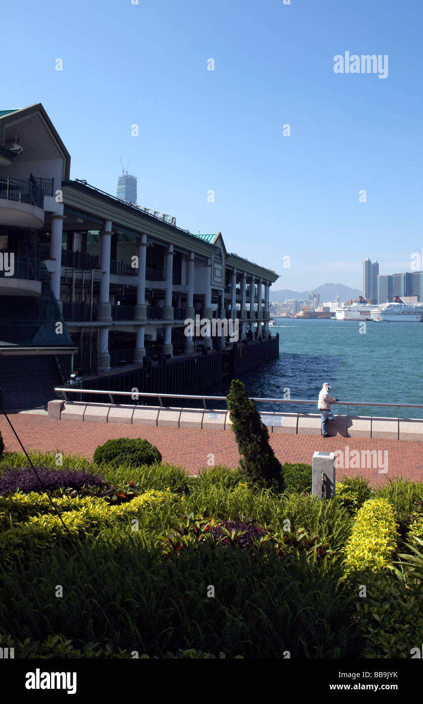 I pilastri centrali sono visti in Hong Kong Foto Stock