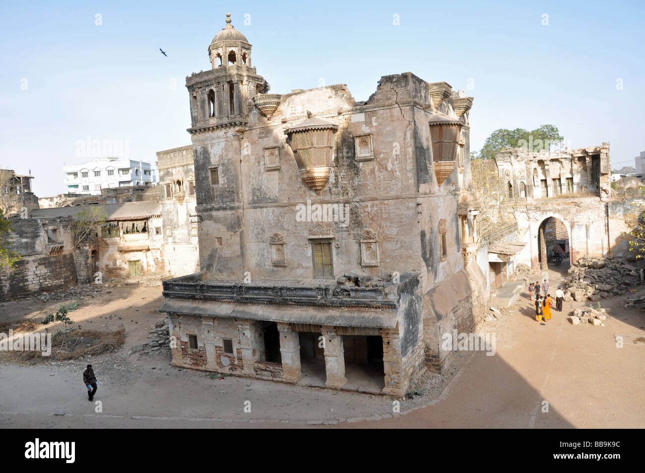 I danni del terremoto in Bhuj. Foto Stock