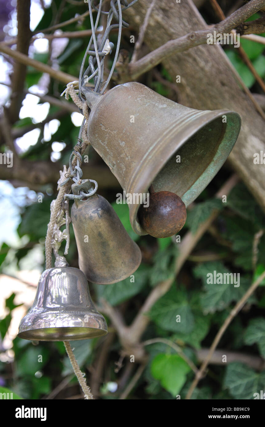 Giardino campane in Marie Sur Tinee, Alpes Maritimes, Francia Foto Stock