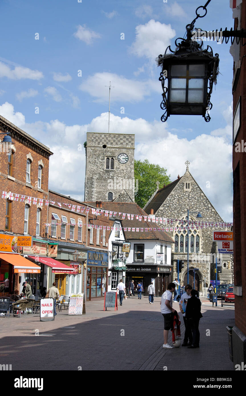 Chiesa della Santa Trinità, High Street, Dartford Kent, England, Regno Unito Foto Stock