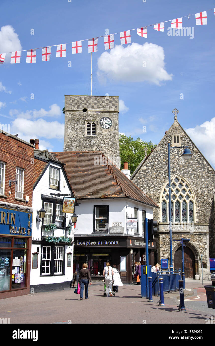 Chiesa della Santa Trinità, High Street, Dartford Kent, England, Regno Unito Foto Stock