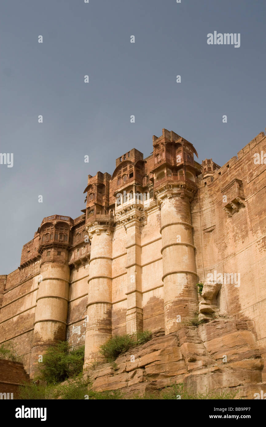 India Rajasthan Jodhpur Mehrangarh fort Foto Stock