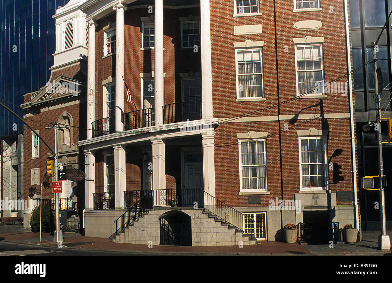 New York, James Watson House, ora canonica del Santuario di Elizabeth Ann Seton. Foto Stock