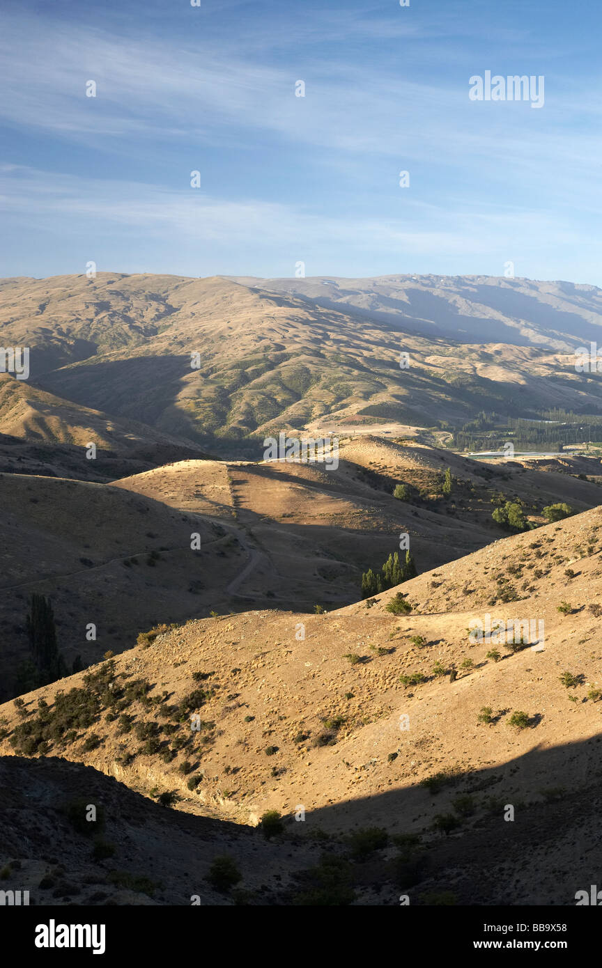Carrick e gamme di Pisa Central Otago Isola del Sud della Nuova Zelanda Foto Stock