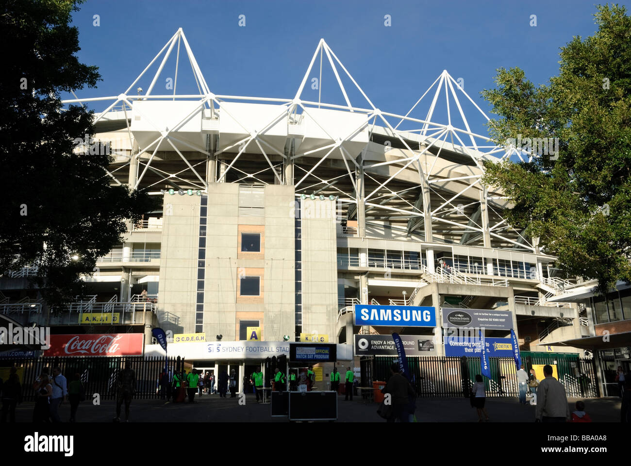 Lo Stadio Allianz Gate 6. Uno dei più famosi luoghi di sport in sport ossessionato Australia; Sydney Football Stadium; sport architettura; Australia Foto Stock