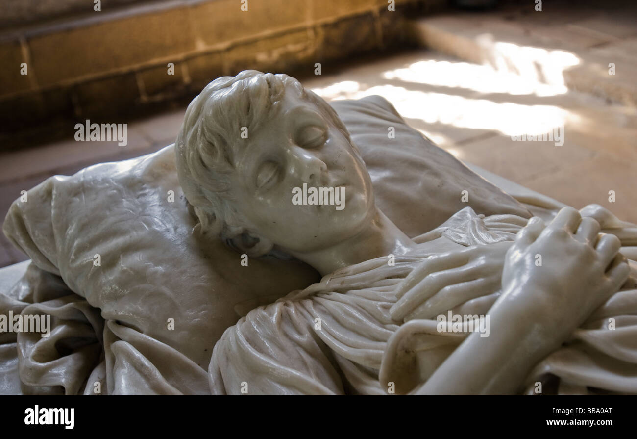 Memoriale di Robert Charles John maniere, la cappella, che a Haddon Hall nel Derbyshire Foto Stock