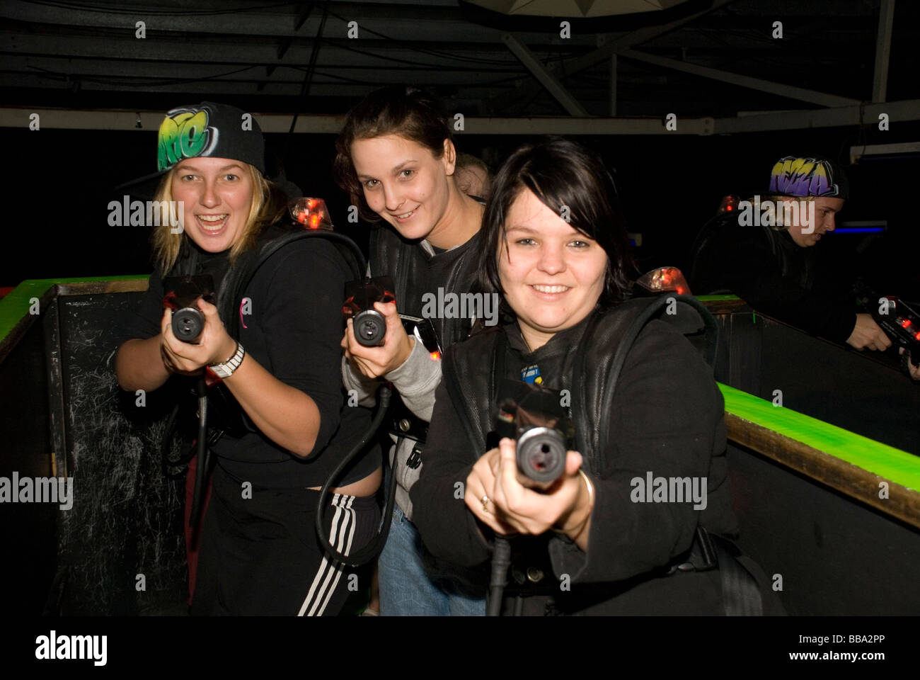 Attacco Laser team Foto Stock
