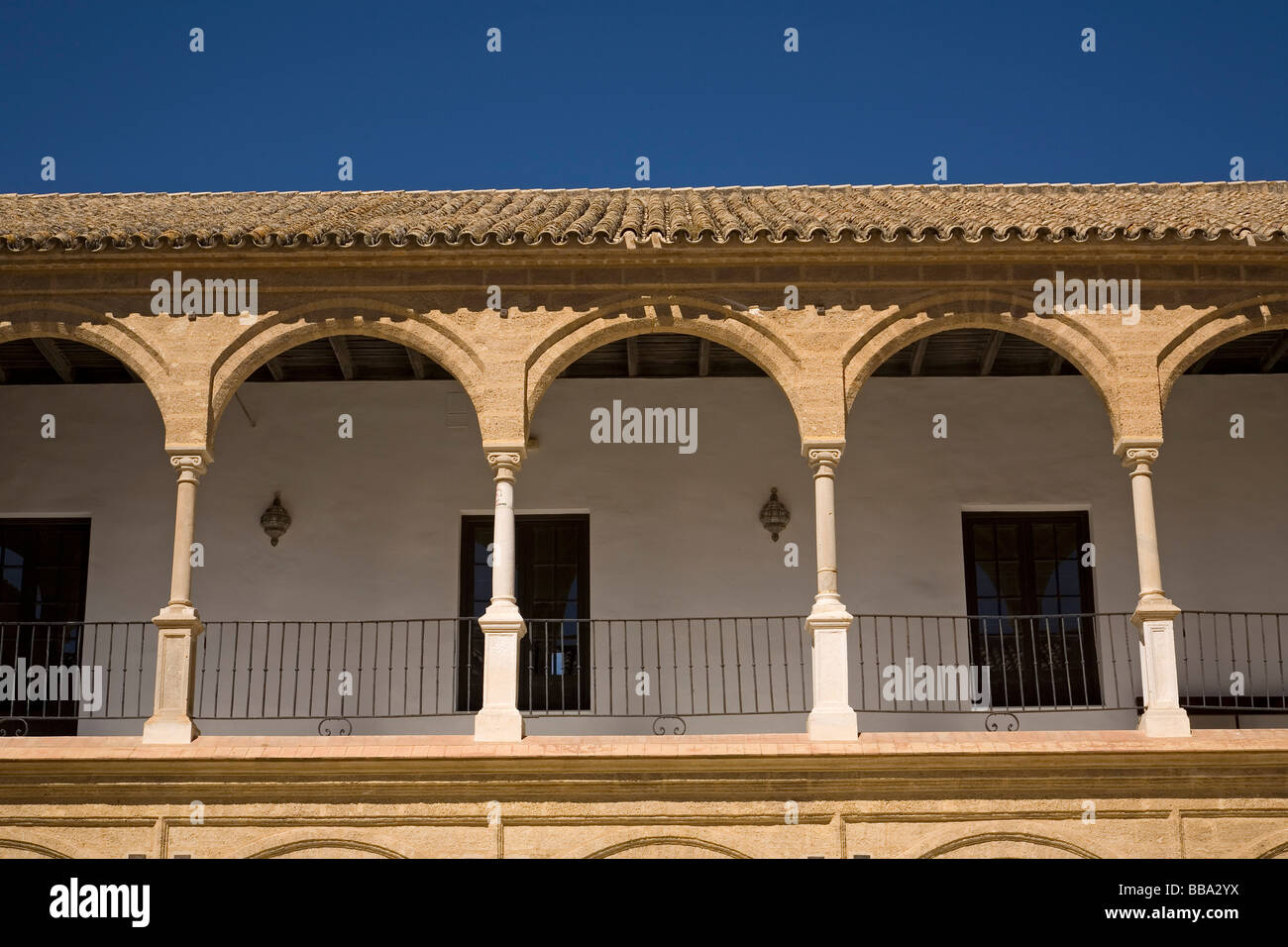 Il cortile della vecchia università Osuna Siviglia Andalusia Spagna Foto Stock