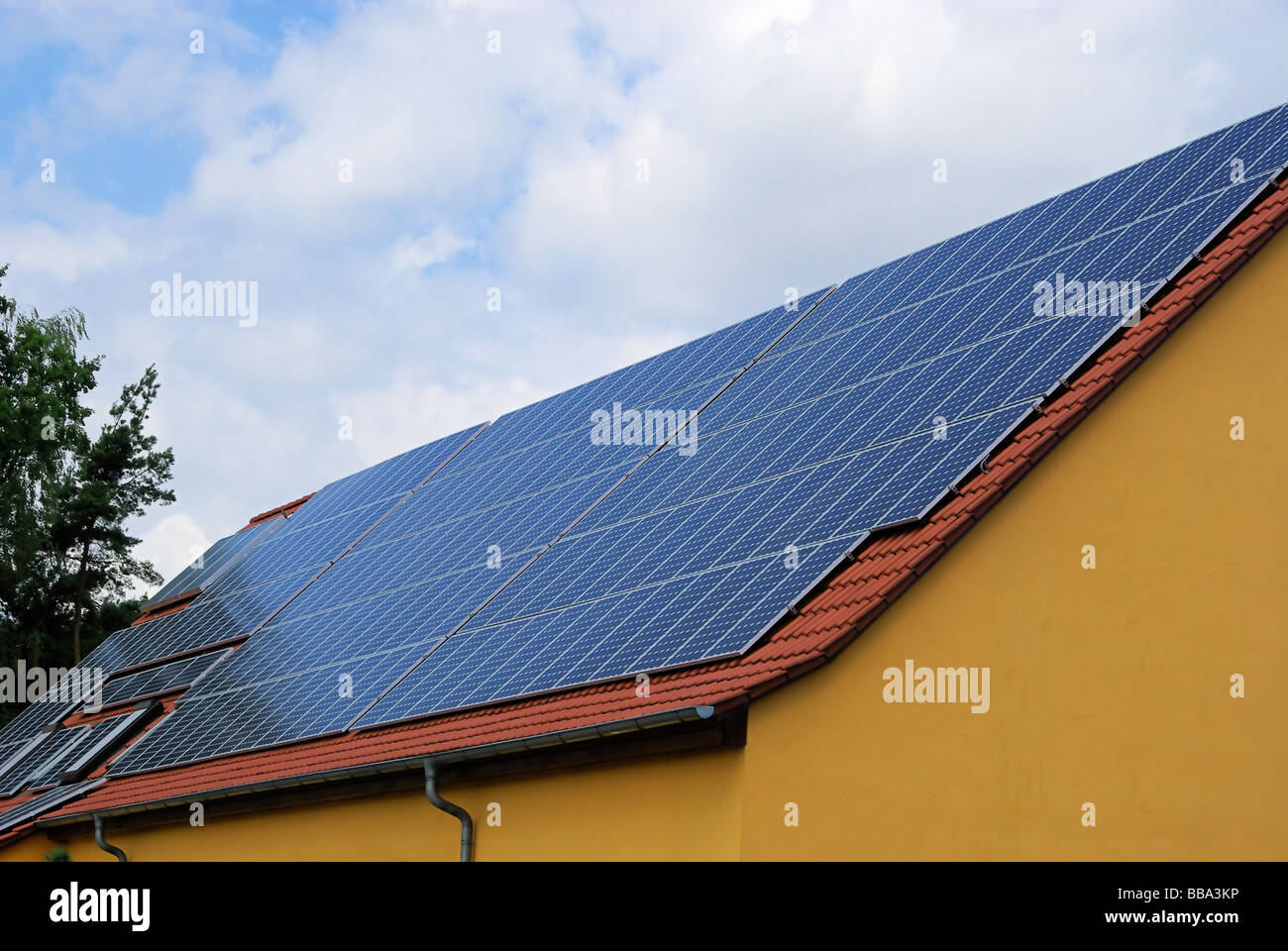 Solaranlage impianto solare 58 Foto Stock