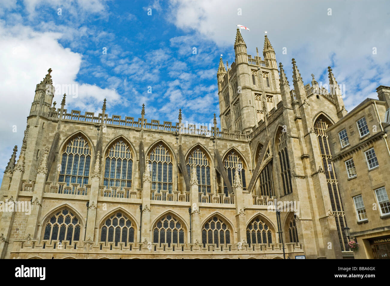 Abbazia di Bath, bagno, Somerset, Inghilterra meridionale, Inghilterra, Gran Bretagna, Europa Foto Stock