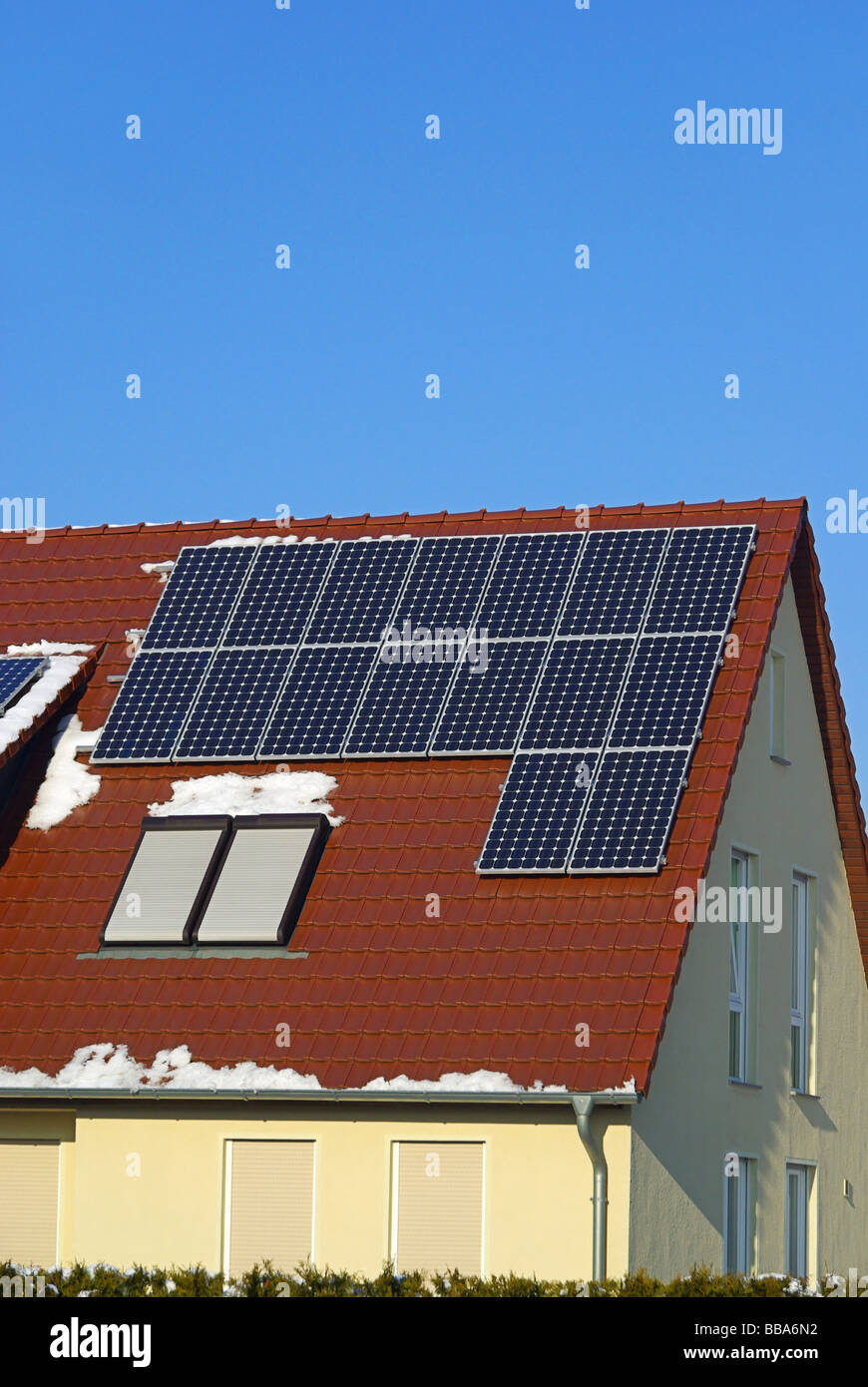 Solaranlage impianto solare 49 Foto Stock