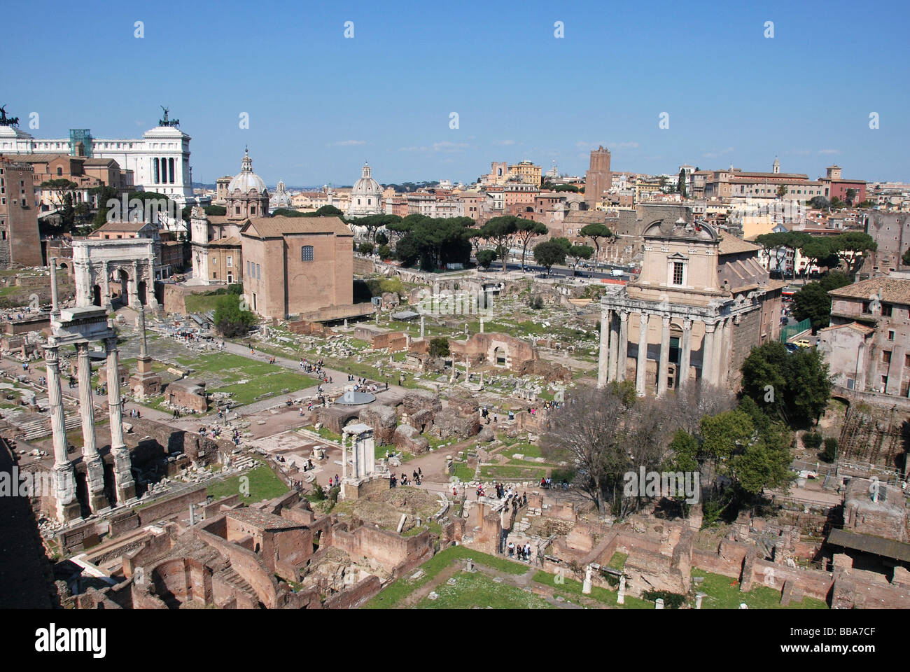Foro Romano, Città storica, Roma, Italia, Europa Foto Stock