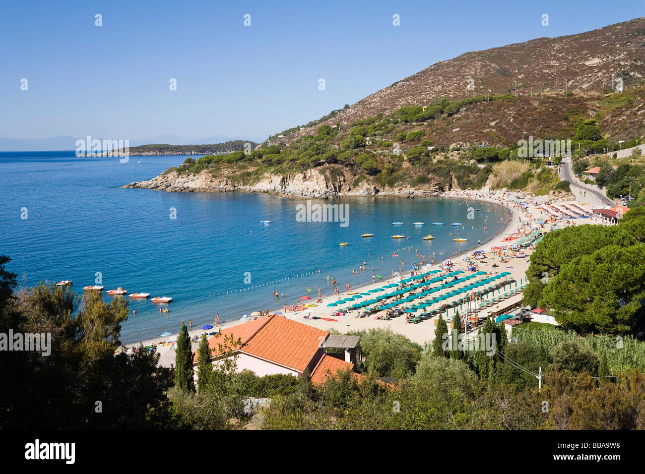 Spiaggia di Cavoli Isola d'Elba, Toscana, Italia, Mare Mediterraneo, Europa Foto Stock