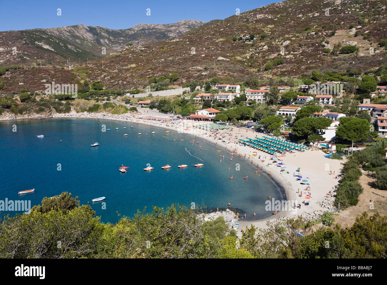 Spiaggia di Cavoli Isola d'Elba, Toscana, Italia, Mare Mediterraneo, Europa Foto Stock