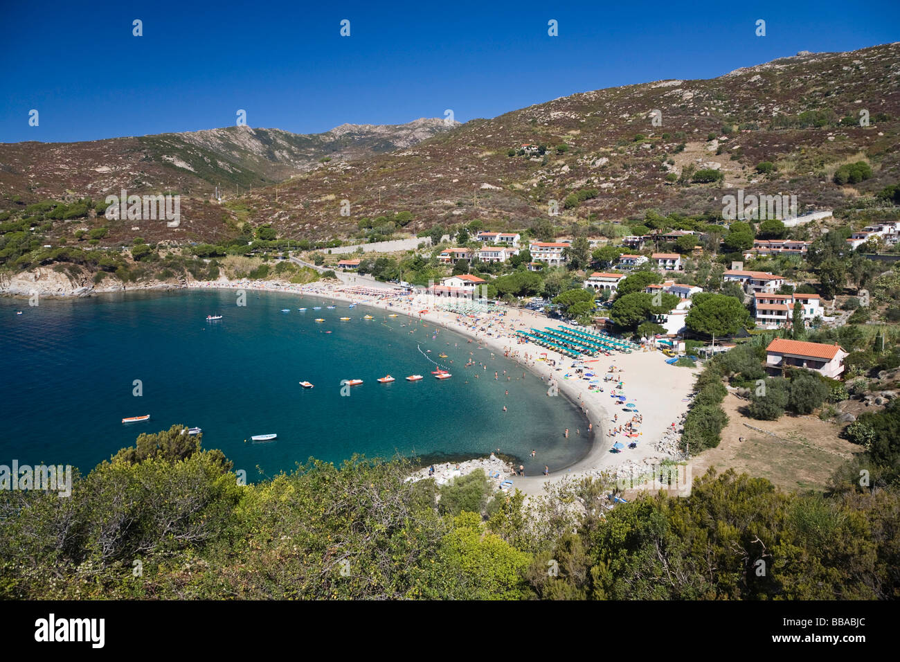 Baia di Cavoli, Isola d'Elba, Toscana, Italia, Mare Mediterraneo, Europa Foto Stock