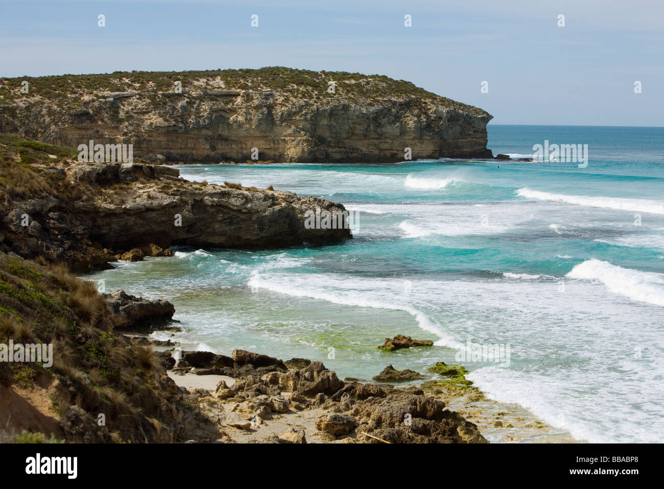 La costa frastagliata di Pennington Bay. Kangaroo Island, South Australia, Australia Foto Stock