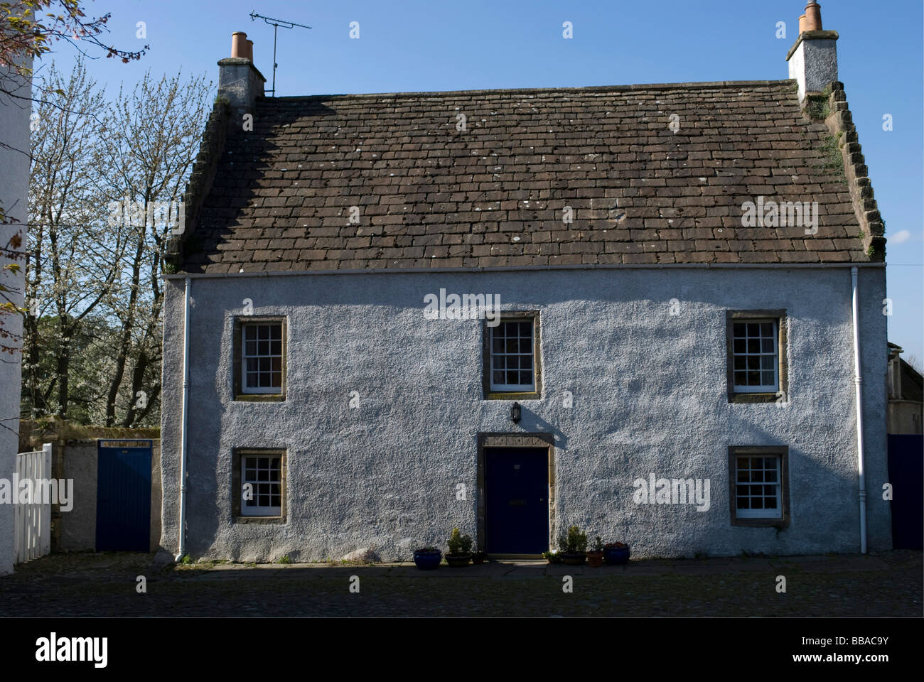 Vecchia casa in Falkland, Fife, Scozia. Foto Stock