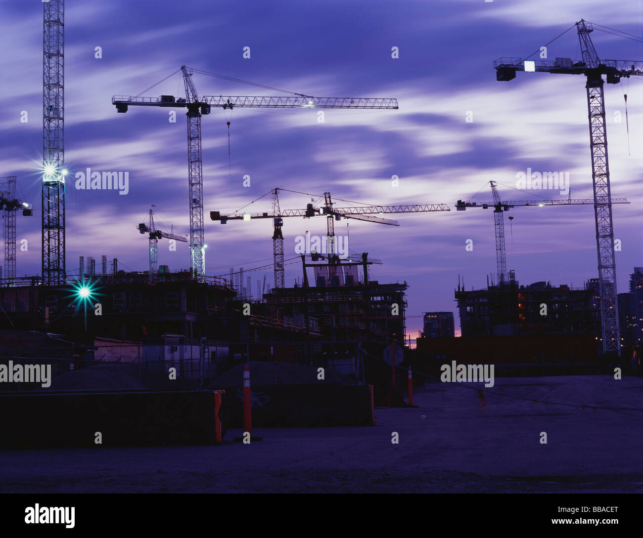 Grande sito di costruzione Foto Stock