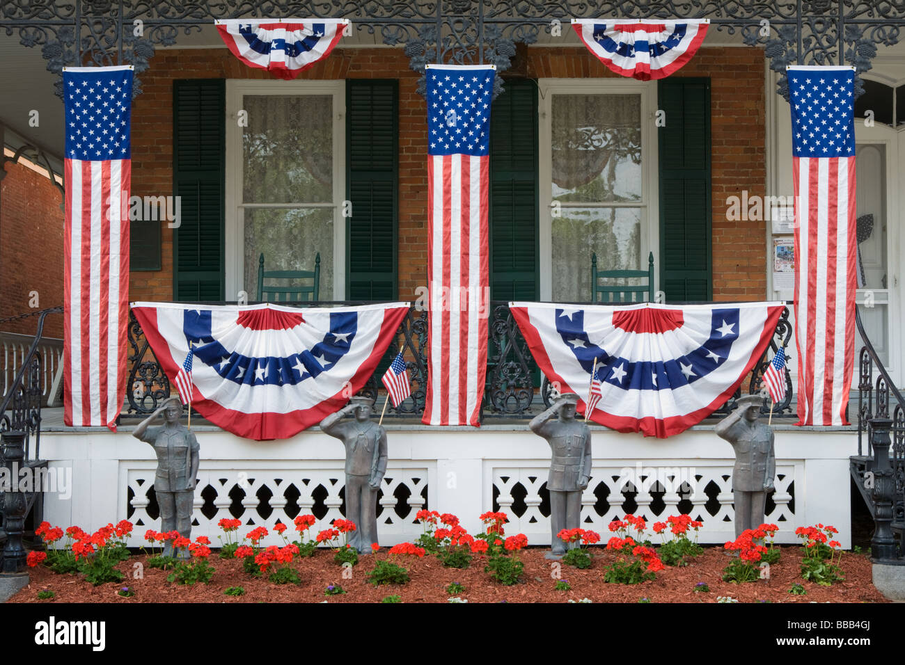 Waterloo New York Seneca County Regione dei Laghi Finger è luogo di nascita ufficiale del Memorial Day Foto Stock