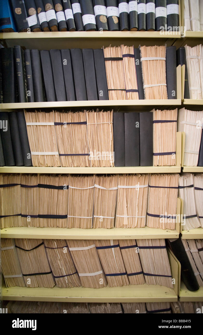 Libri sullo scaffale Foto Stock