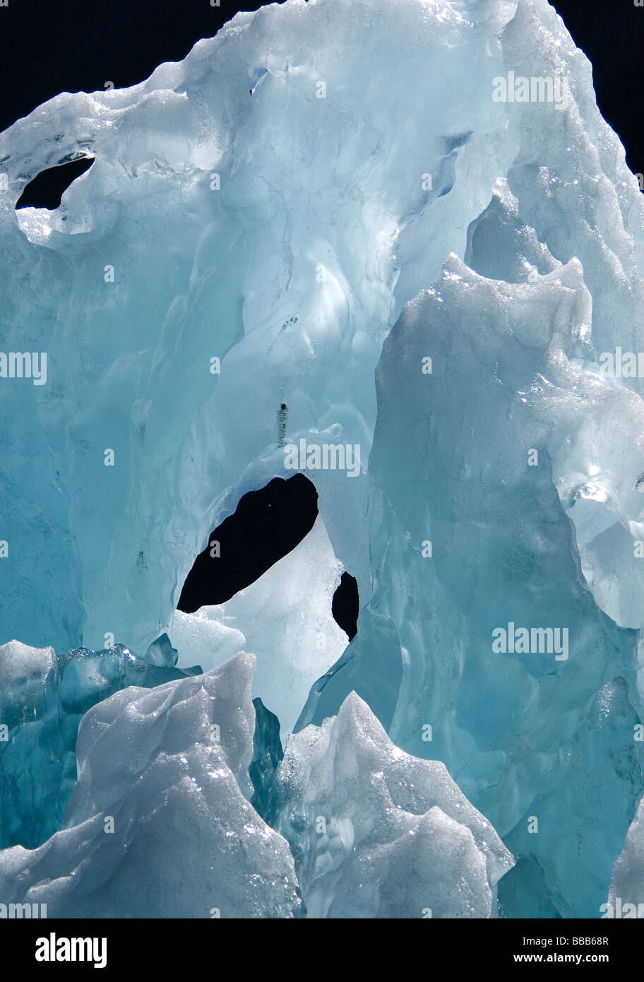 Iceberg nel fiordo Tracy Arm Fjord Alaska USA Foto Stock