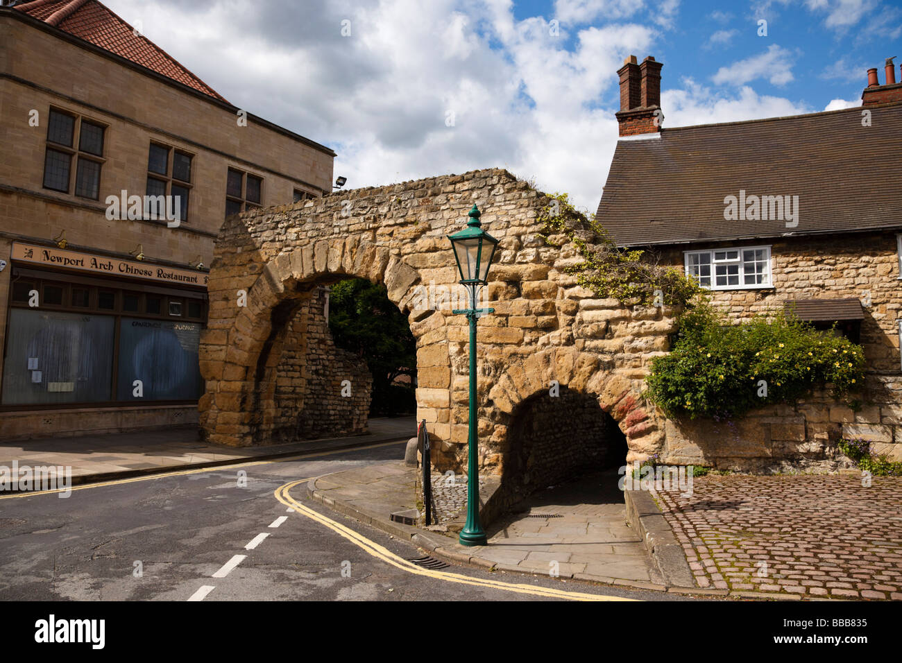 Newport Gate Lincoln Foto Stock