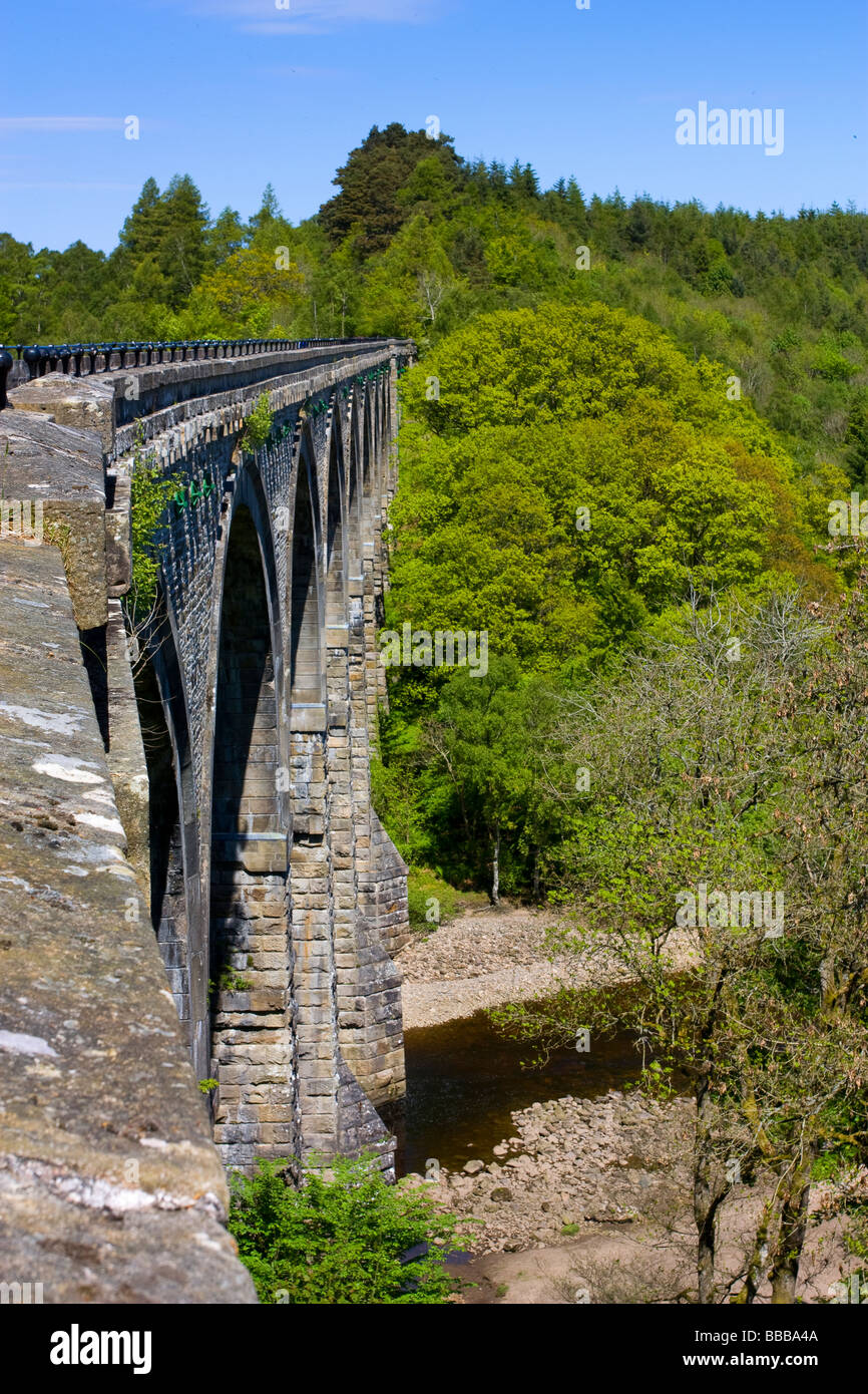 Lambley Viaduct vicino Coanwood nel sud del fiume Tyne Valley, Tynedale, Northumberland Foto Stock