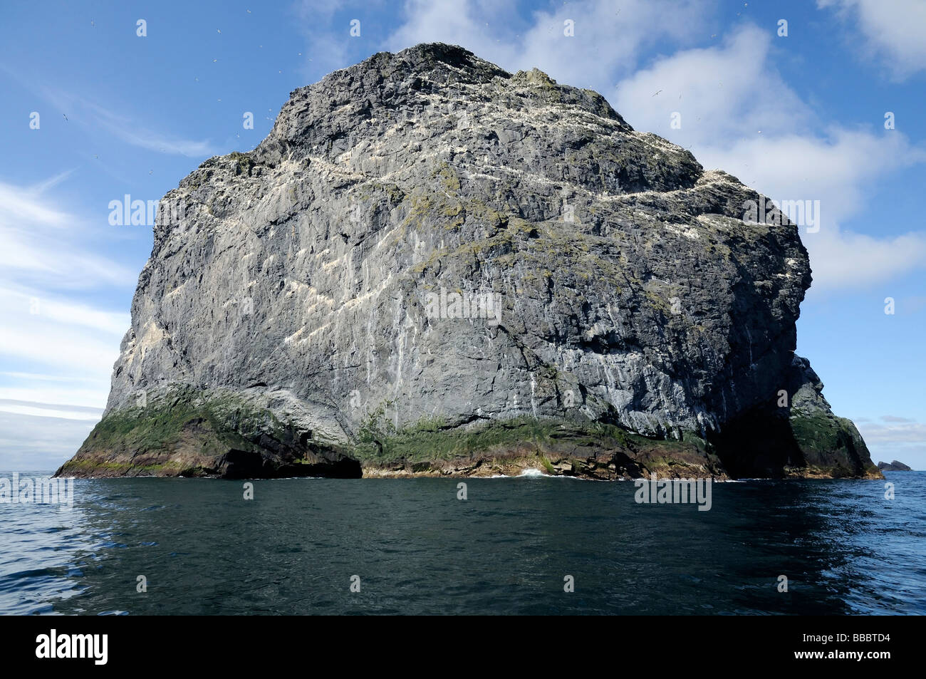 Stac Lee, St Kilda, Western Isles della Scozia Foto Stock