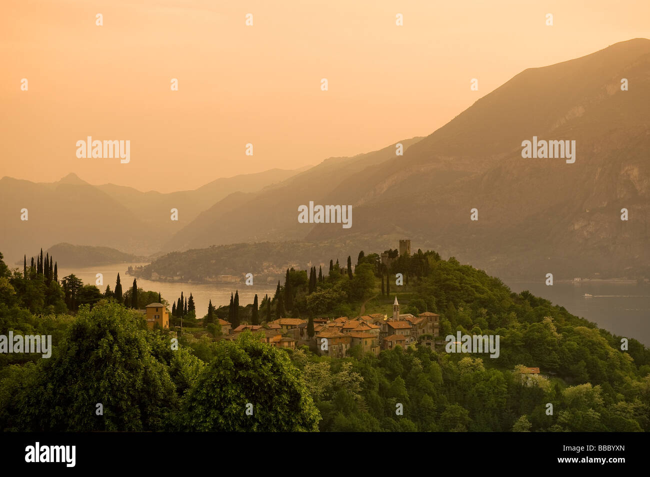 Vezio, Varenna, lago di Como, Italia Foto Stock