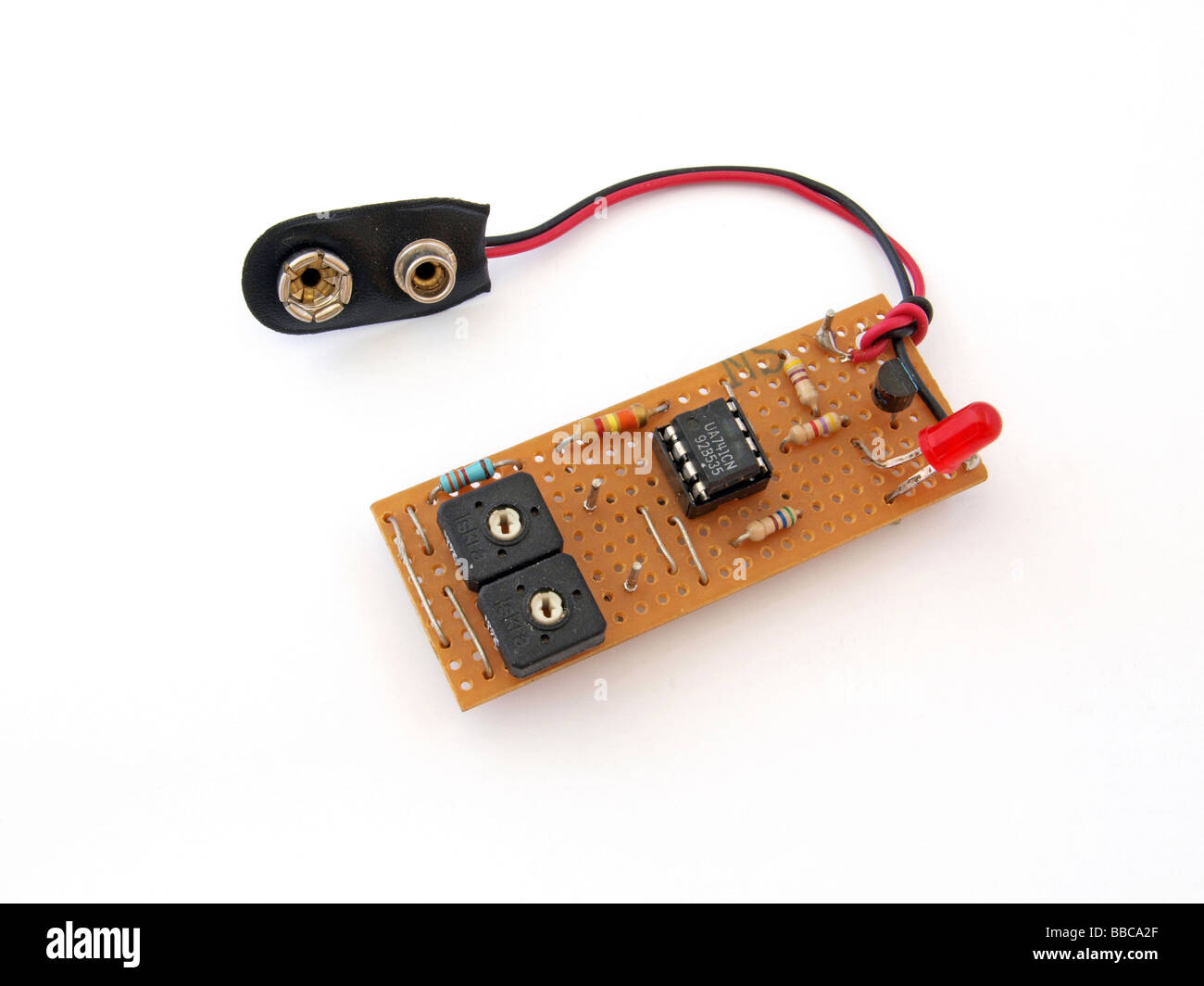 Scheda a circuito elettronico utilizzato in un computer Foto Stock