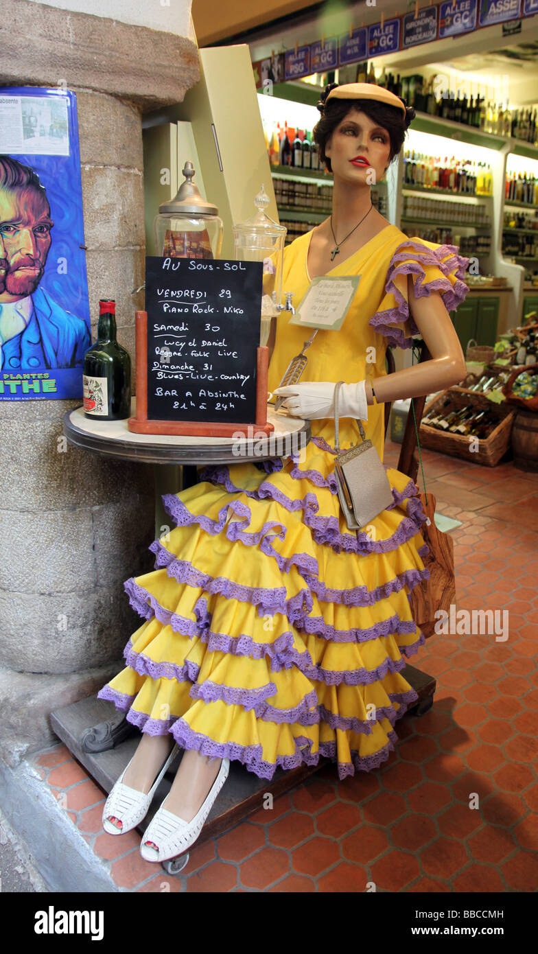 Museo di Assenzio Absinthe mercato Antibes Francia Foto Stock