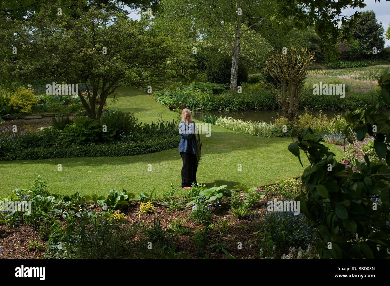 Il Beth Chatto Gardens Elmstead mercato vicino a Colchester Essex COPYRIGHT FOTOGRAFIA DI BRIAN HARRIS 2009 07808 579804 Foto Stock