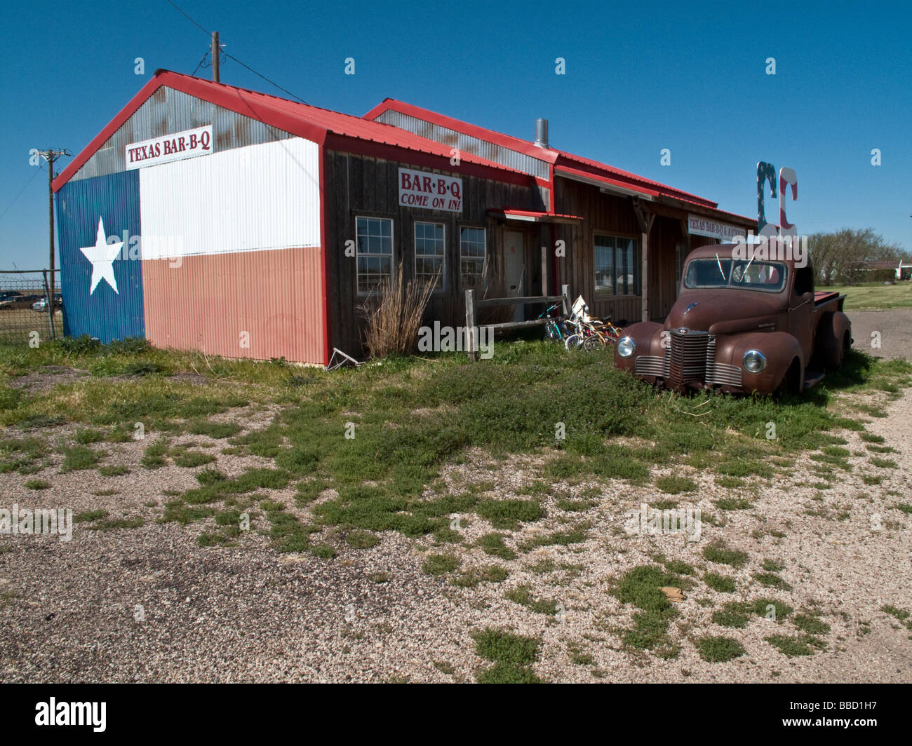 Route 66, Texas Foto Stock