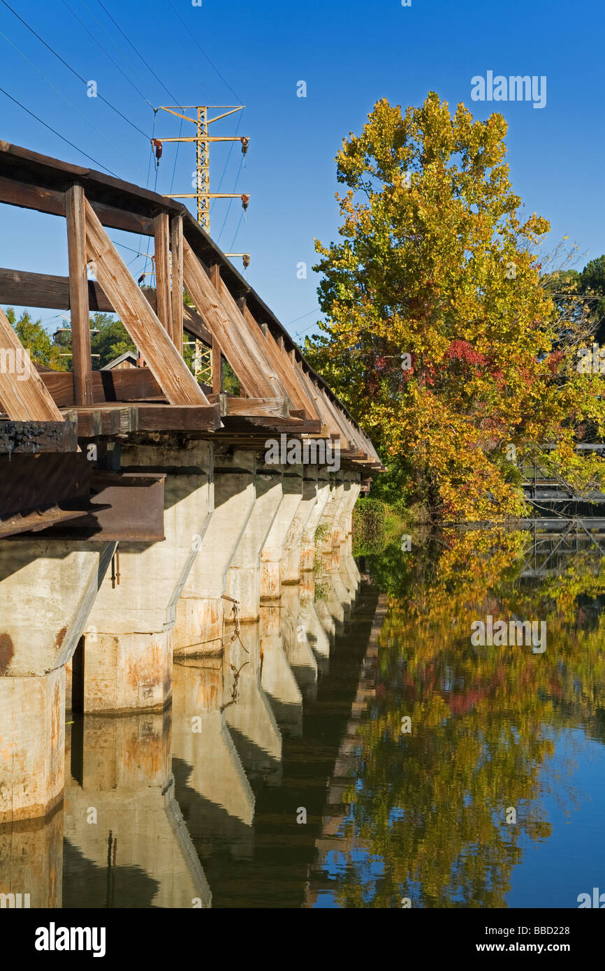 Columbia il Riverfront Park canale storico di Columbia nella Carolina del Sud NEGLI STATI UNITI Foto Stock