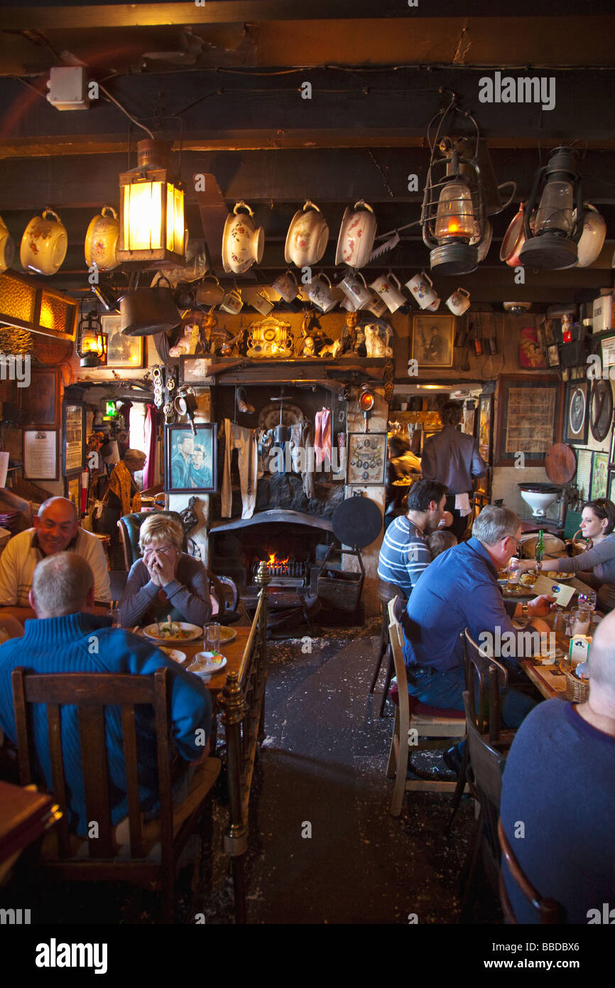 Johnnie Johnny Fox Pub interno Glencullen County Wicklow Irlanda Irlanda Repubblica Irlandese Foto Stock