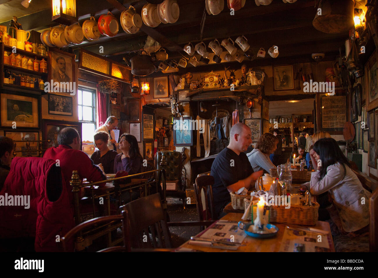 Johnnie Johnny Fox Pub interno Glencullen County Wicklow Irlanda Irlanda Repubblica Irlandese Foto Stock