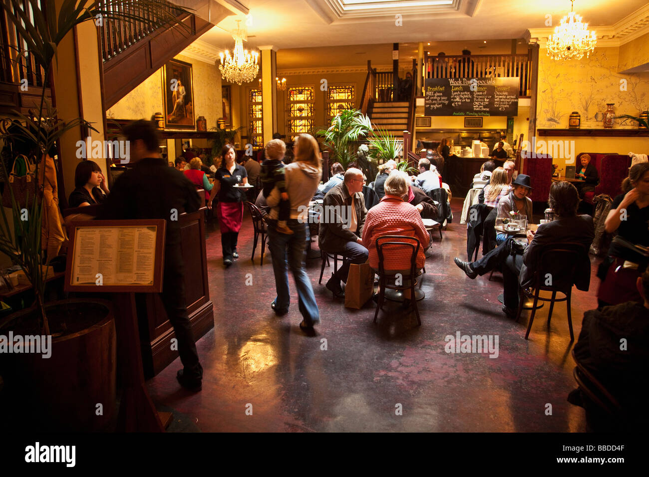 Bewleys Bewley's Cafe interior Dublino Irlanda Irlanda Repubblica Irlandese Foto Stock