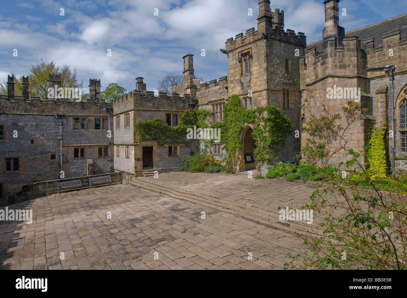 Haddon Hall, Bakewell, Derbyshire Foto Stock