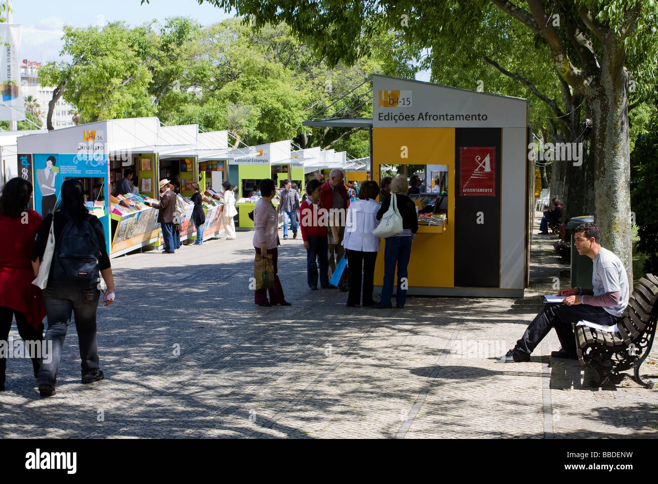 79a Lisbona Fiera del libro - Feira do Livro de Lisboa - 2009, tenutasi nel Parco Eduardo VII. Portogallo Foto Stock