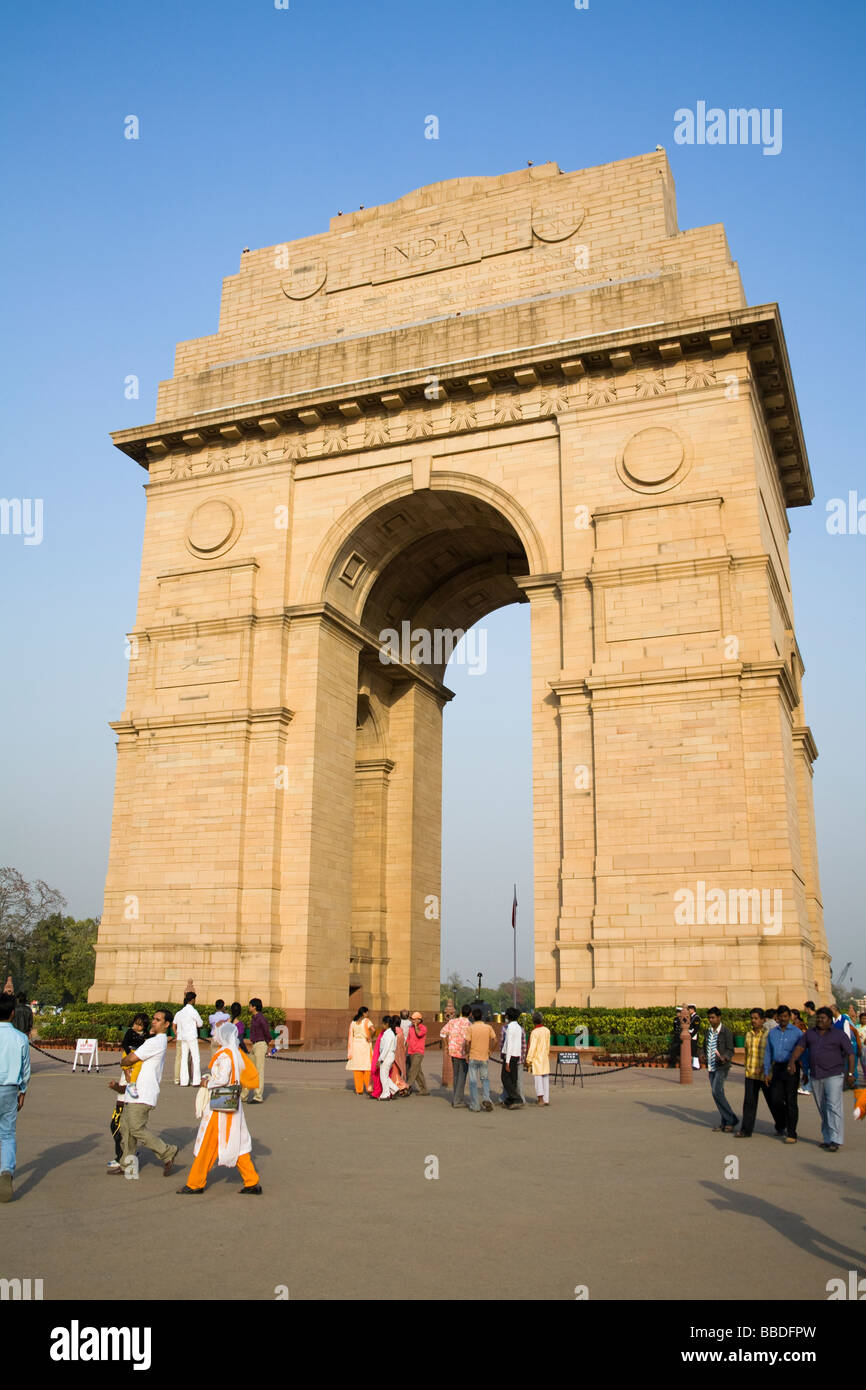 India Gate, New Delhi, Delhi, India Foto Stock