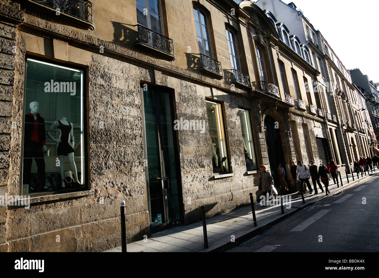 Rue Saint Andre des Arts Parigi Francia Foto Stock