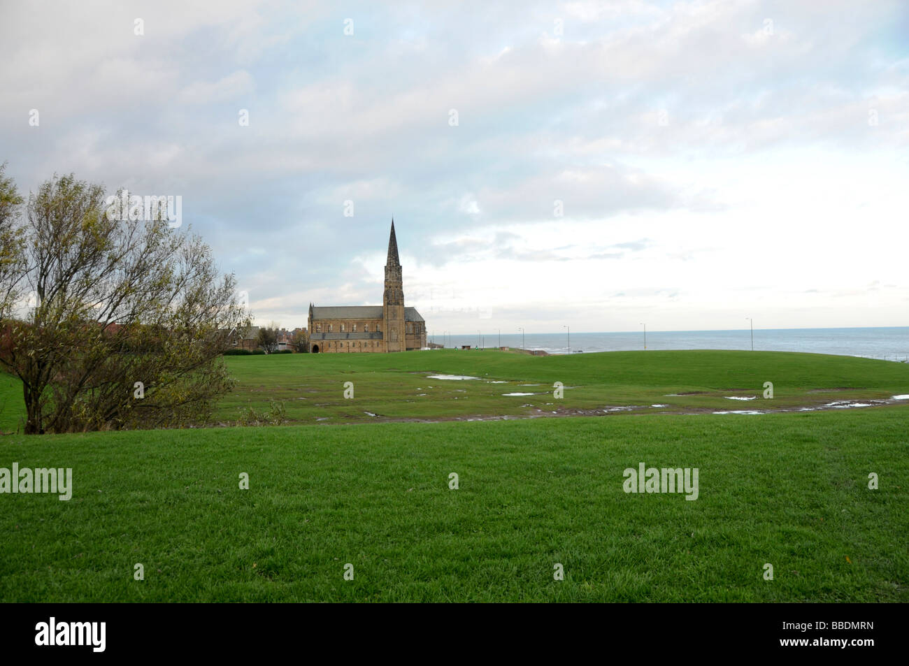 La Chiesa Parrocchiale di San Giorgio (Cullercoats) newcastle Foto Stock